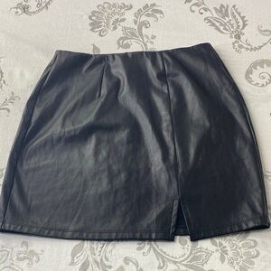 Madden NYC faux mini‎ skirt